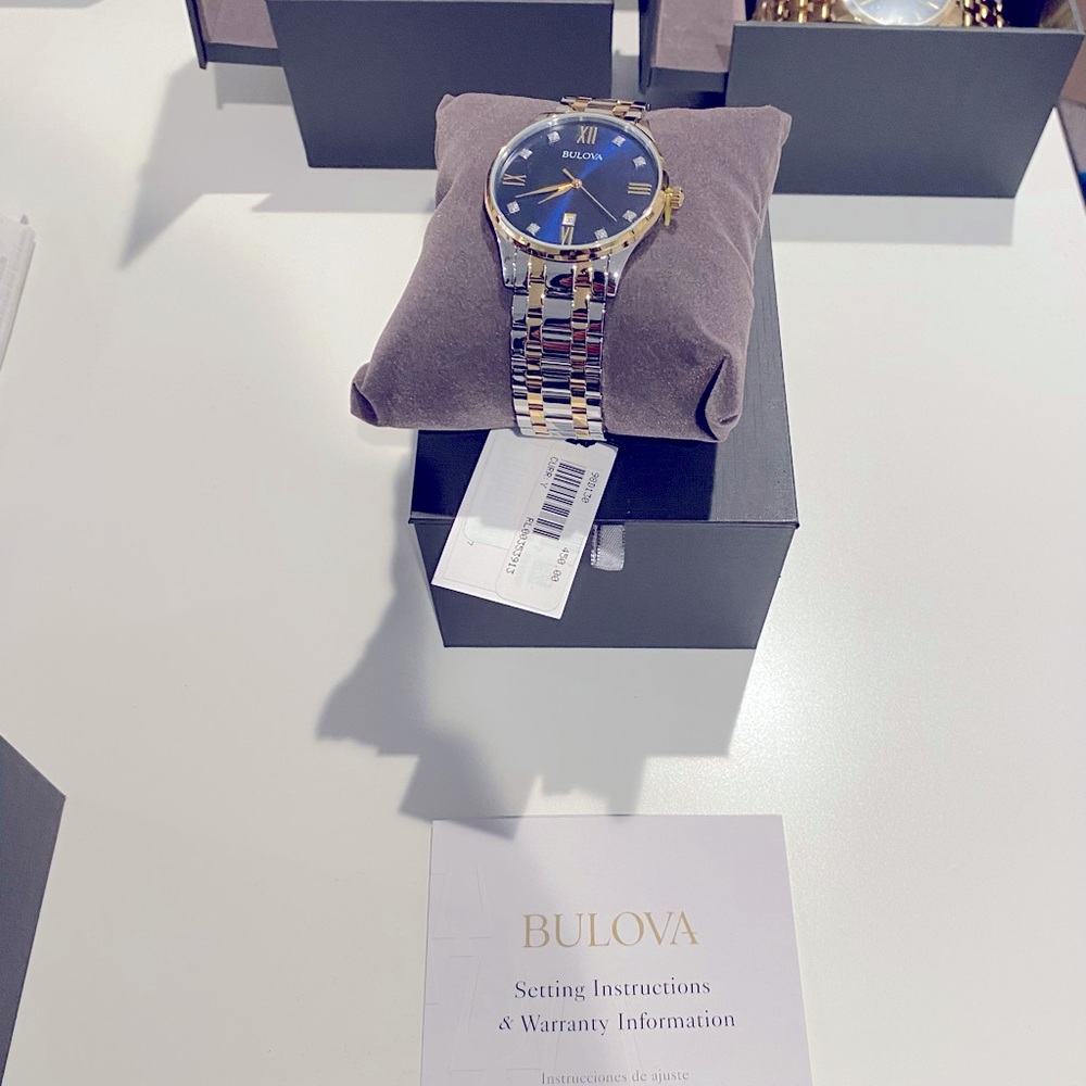 Bulova 2 Tone Diamond Watch